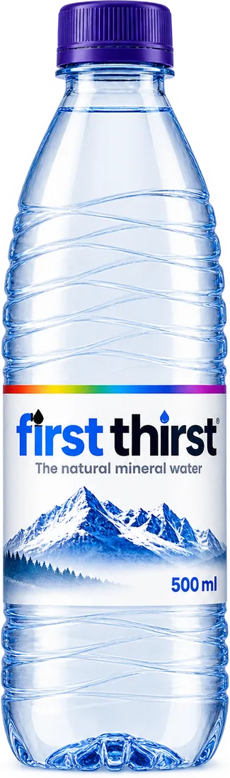 First Thirst 500 ml natural mineral water bottle